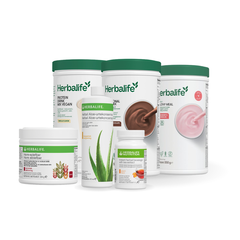 Shake, Te, Aloe, PDM & Havre-Æblefiber – pakken til dig, der vil have det hele