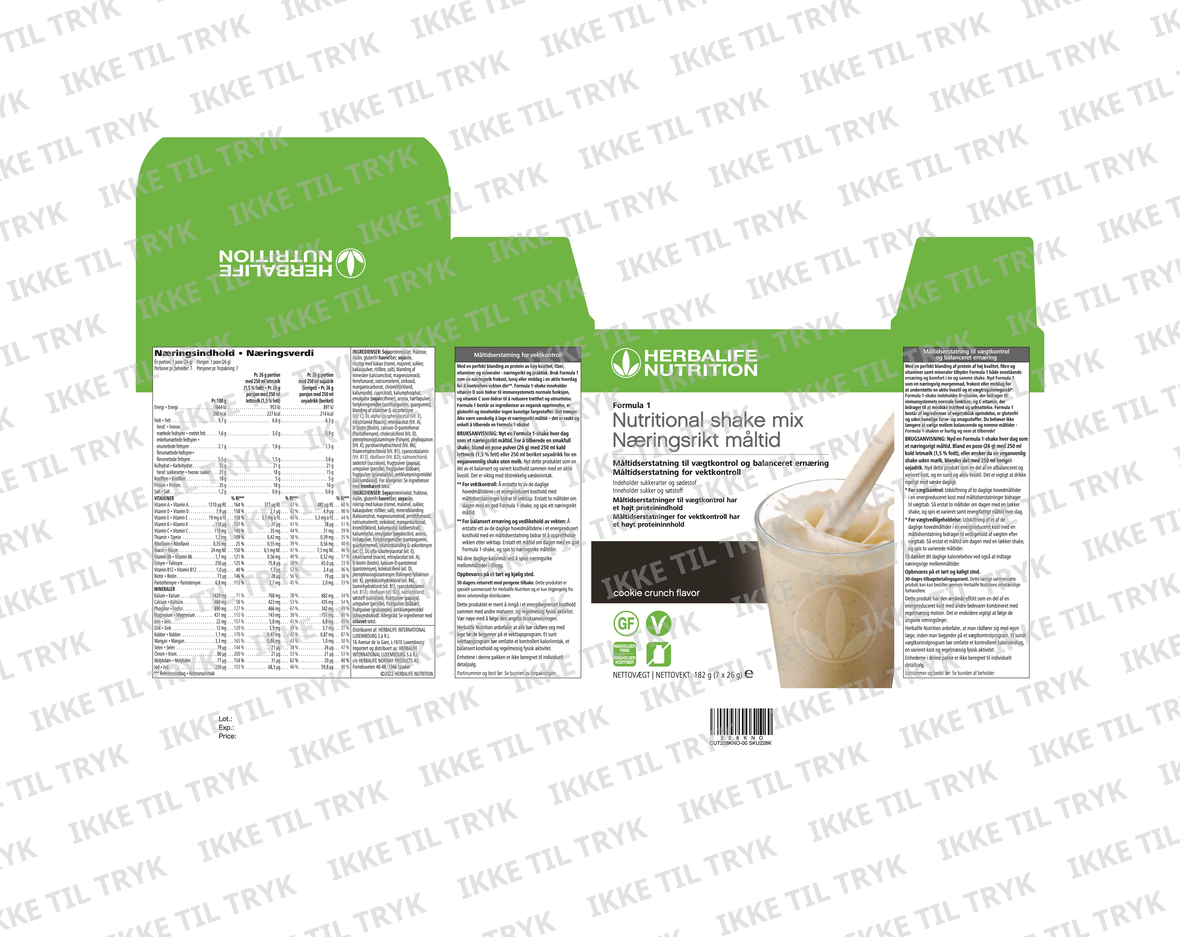 Formula 1 - Cookie Crunch, bags (7pcs)