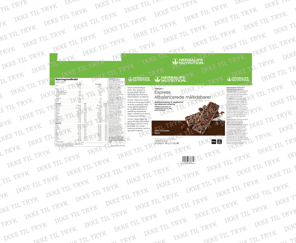 Batony Formuły 1 Balanced Meal o smaku gorzkiej czekolady