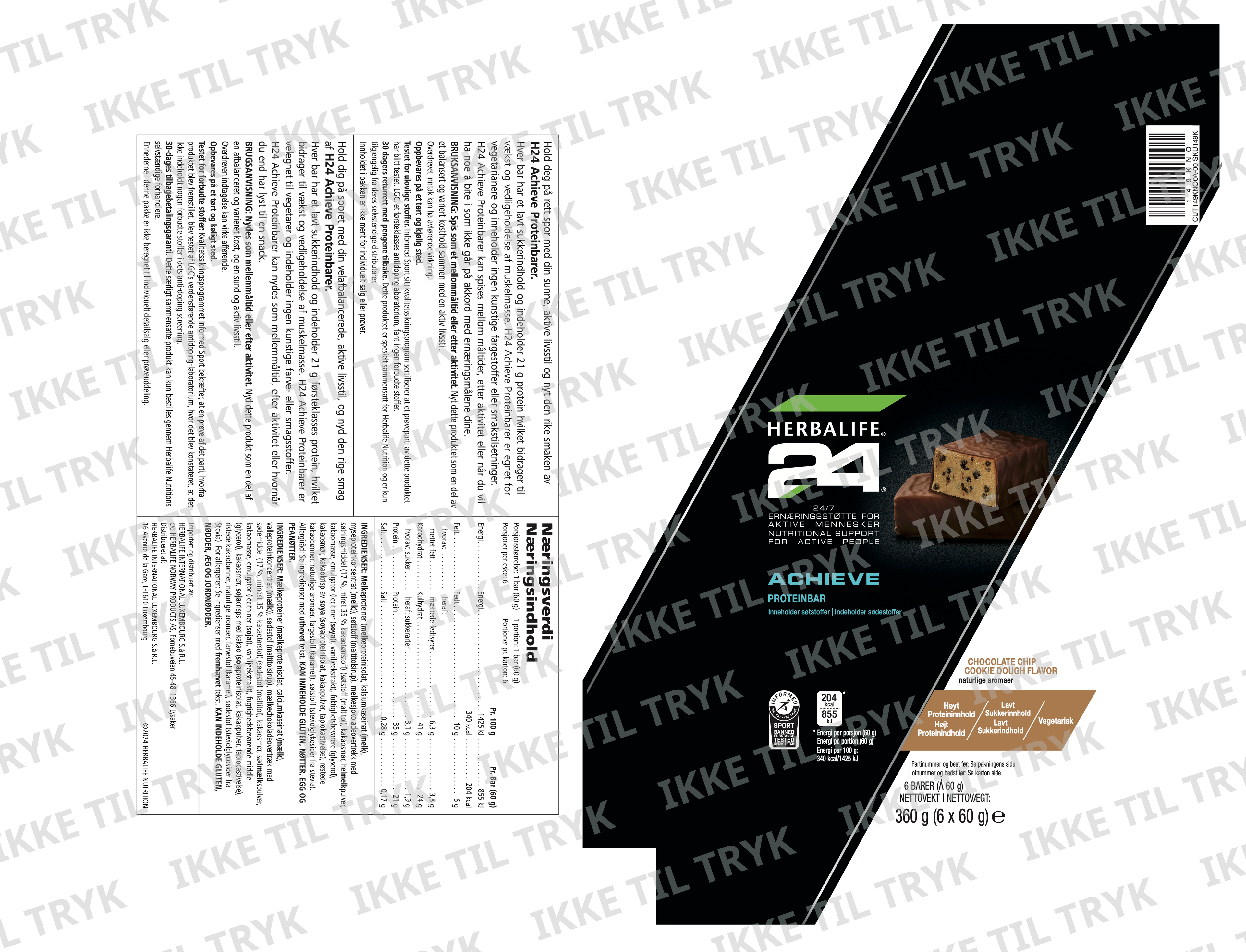 H24 Achieve Protein Bar