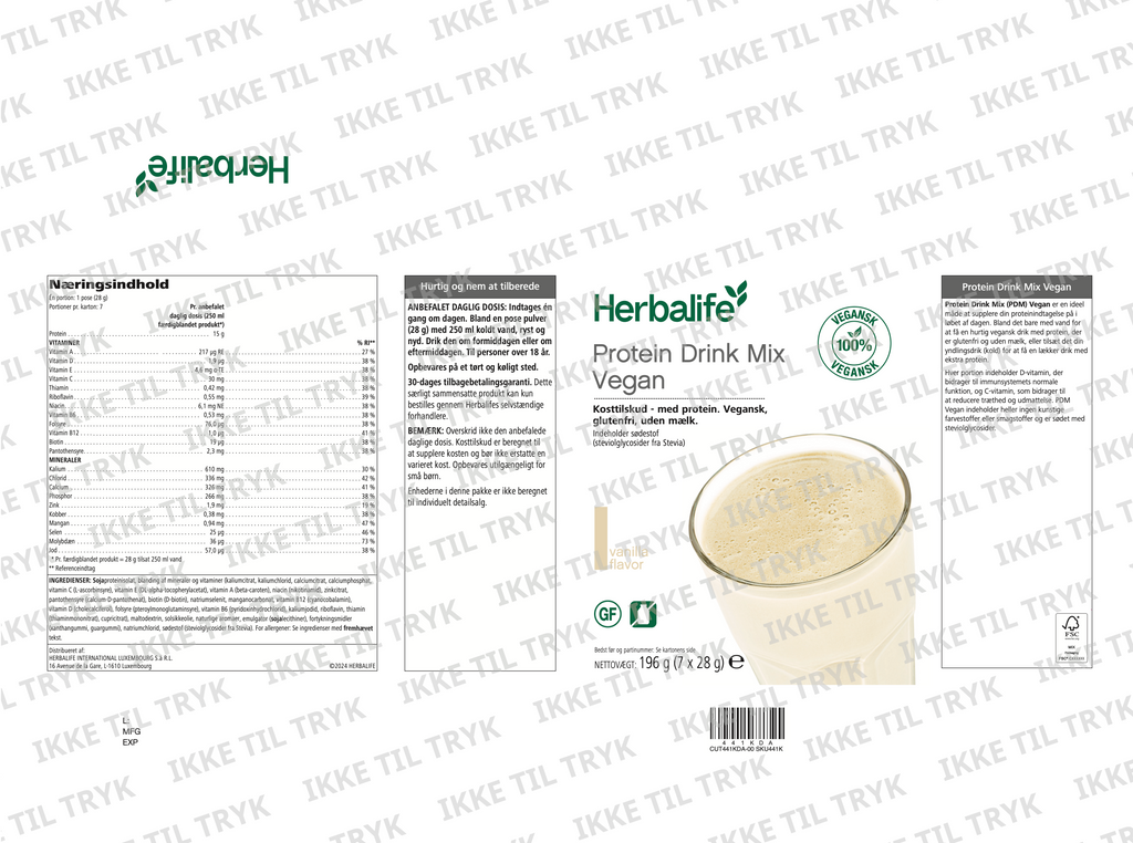 Mieszanka do napojów proteinowych WEGAŃSKA w torebkach