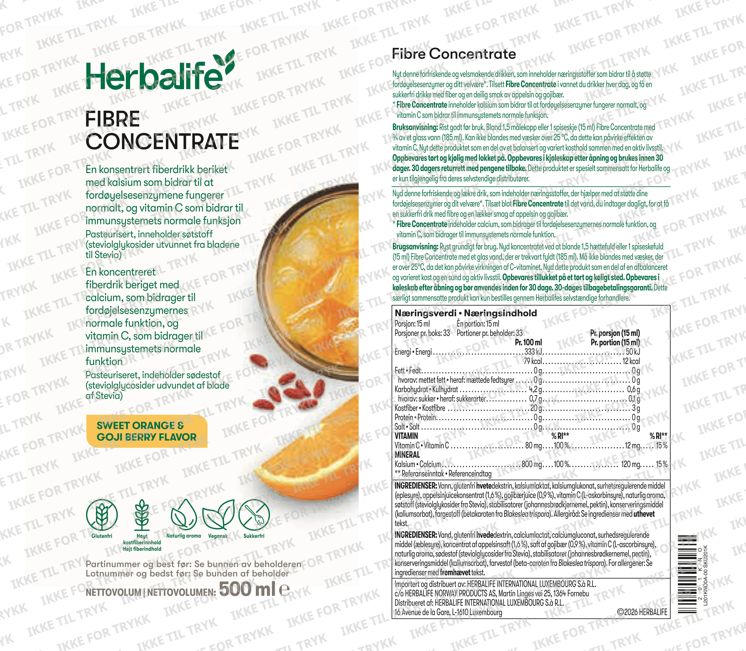 Fibre Concentrate
