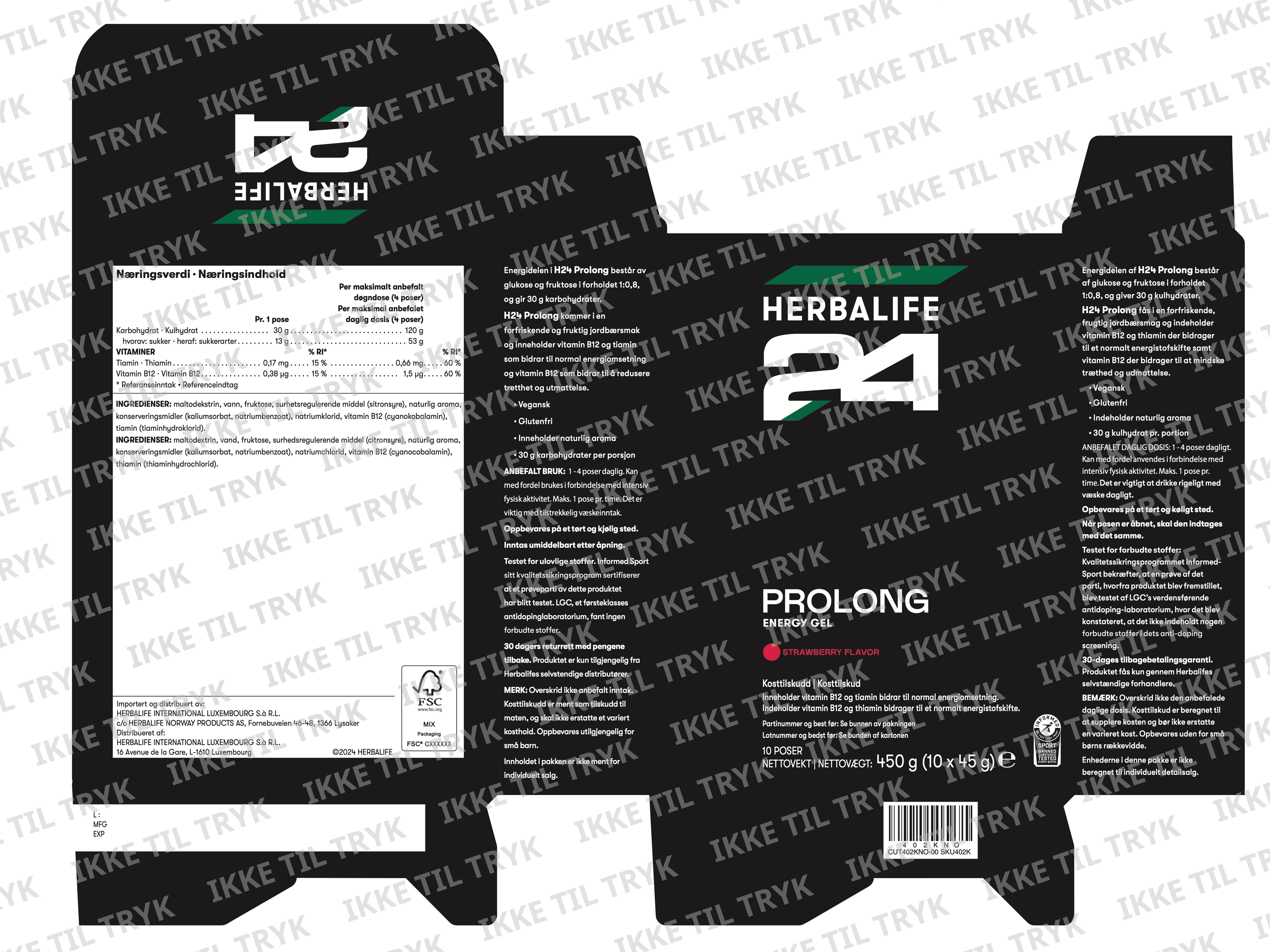 H24 Prolong Energy Gel